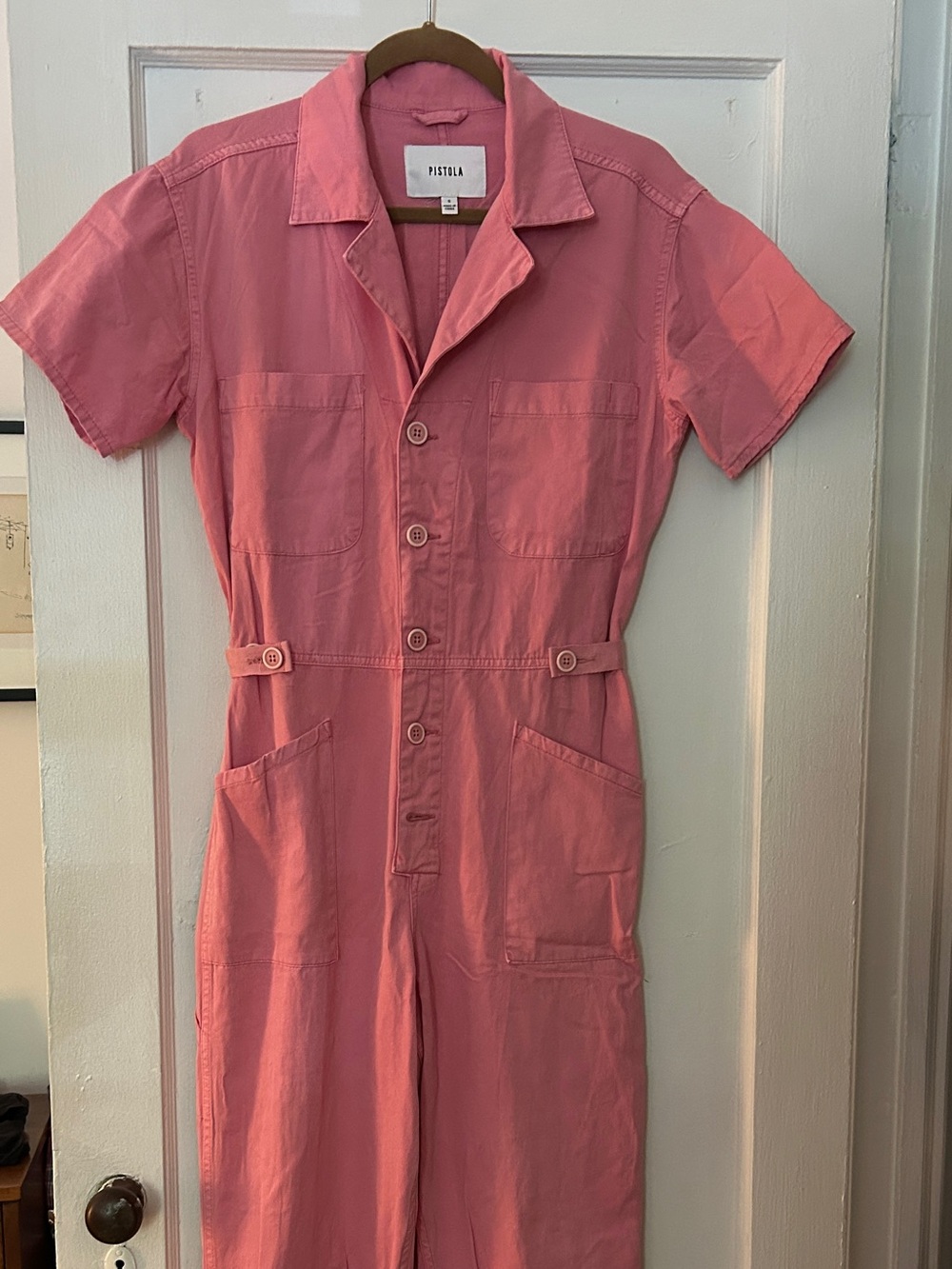 pistola Faded Pink Short-Sleeve Utility Jumpsuit - Picture 2 of 7